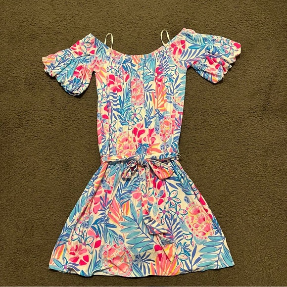 Lilly Pulitzer Samia Off The Shoulder Romper - Picture 4 of 7